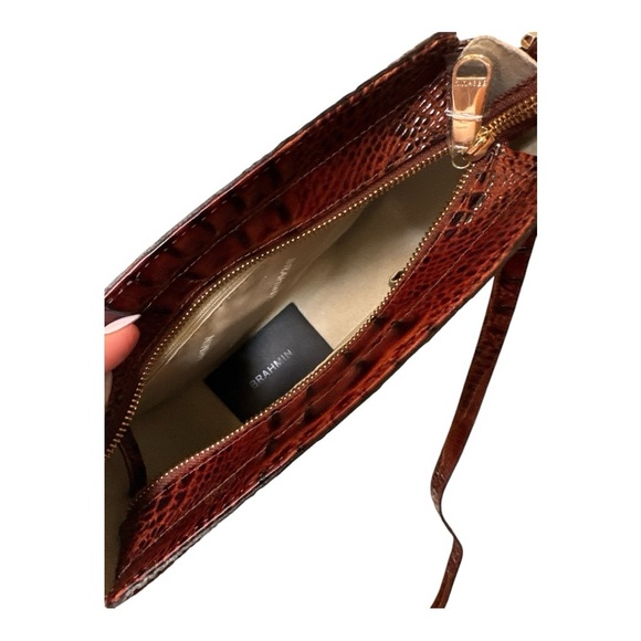 NWT Brahmin Carrie Crossbody Natural Chatham + Leather Woven Straw Summer - Picture 10 of 13